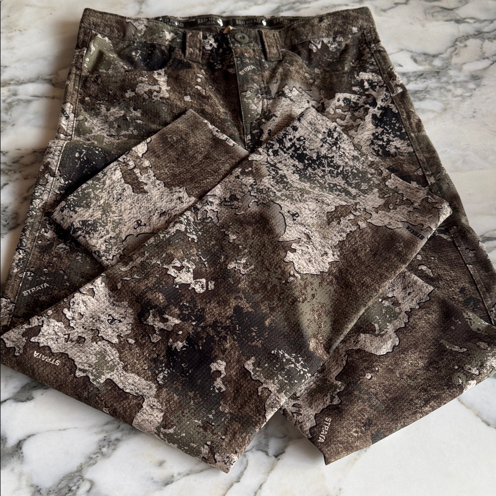 RedHead Silent-Hide Strata Brown & Green Camouflage Pants Boy’s XL - Picture 3 of 12